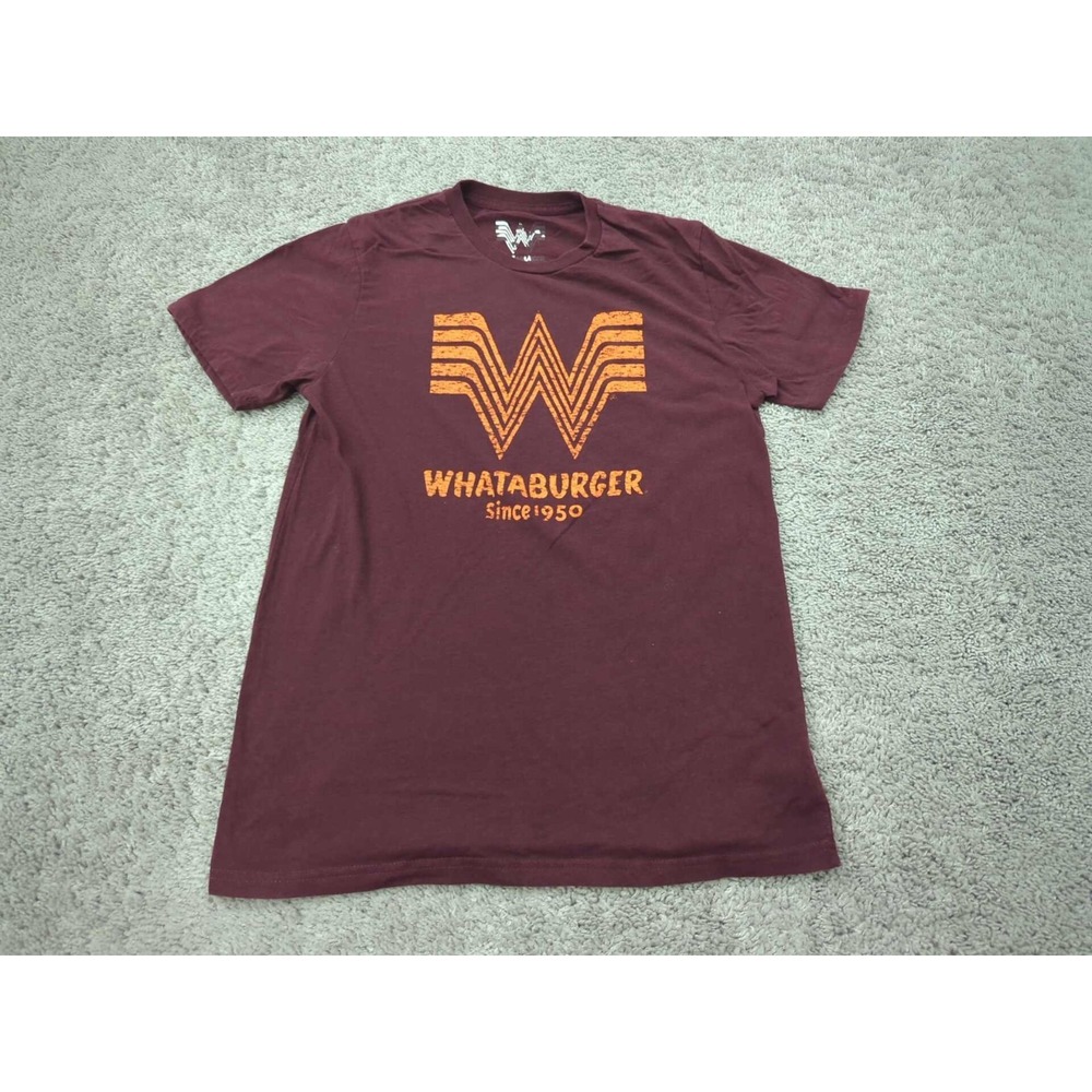 WhatABurger T Shirt Mens Medium Red Short Sleeve Logo‎ Since 1950
